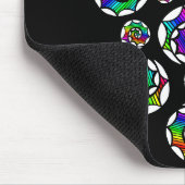 らせん状の背景(色) マウスパッド (コーナー)