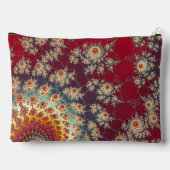 らせん状の花柄 アクセサリーポーチ (裏面)