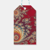 らせん状の花柄 ギフトタグ (裏面)