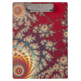 らせん状の花柄 クリップボード