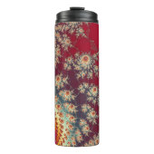 らせん状の花柄 タンブラー (正面)