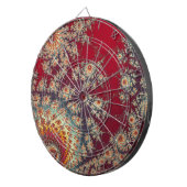 らせん状の花柄 ダーツボード (正面右)