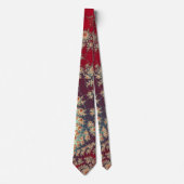 らせん状の花柄 ネクタイ (正面)