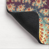 らせん状の花柄 マウスパッド (コーナー)