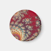 らせん状の花柄 マグネット (正面)