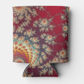 らせん状の花柄 缶クーラー (正面)