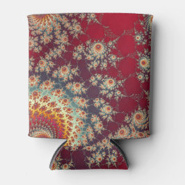 らせん状の花柄 缶クーラー