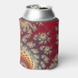 らせん状の花柄 缶クーラー