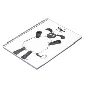 らせん状の螺旋巻きノート ノートブック (左側)