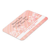 らせん状カスタムピーチフローラ マグネット (左側)