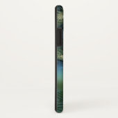 らせん状ティール（緑がかった色）ベージュグリーン抽象芸術フラクタルアート名 Case-Mate iPhoneケース (裏面/右)