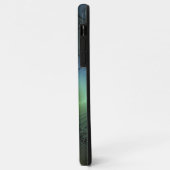 らせん状ティール（緑がかった色）ベージュグリーン抽象芸術フラクタル Case-Mate iPhoneケース (裏面/左)