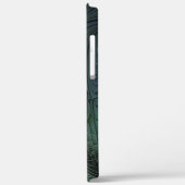 らせん状ティール(緑がかった色)ベージュグリーン抽象芸術フラクタル Case-Mate iPhoneケース (裏面 / 左)