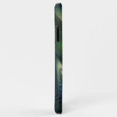 らせん状ティール（緑がかった色）ベージュグリーン抽象芸術フラクタル Case-Mate iPhoneケース (裏面/右)