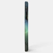らせん状ティール（緑がかった色）ベージュグリーン抽象芸術フラクタル Case-Mate iPhoneケース (裏面/左)