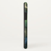 らせん状ティール（緑がかった色）ベージュグリーン抽象芸術フラクタル Case-Mate iPhoneケース (裏面/右)