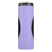 らせん状ドットフラワーラベンダーブラックヘナマンダラ タンブラー (裏面)