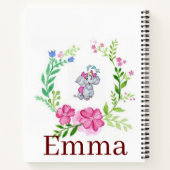 らせん状ノートパソコンエレファントフローラ ノートブック (裏面)