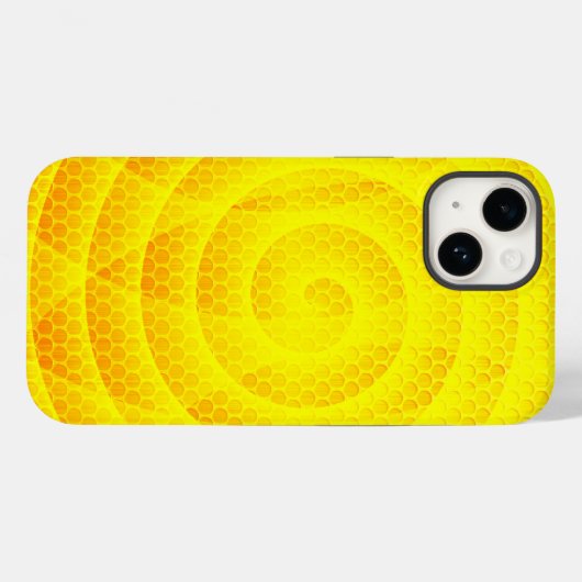 らせん状ハニカム Case-Mate iPhoneケース (裏面 (横))