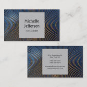 らせん状パターングレーコンテンポラリー名刺 名刺 (正面/裏面)