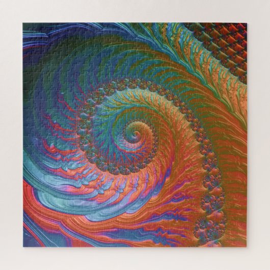 らせん状フラクタル ジグソーパズル (縦)