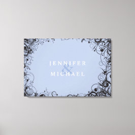 らせん状&スターズ結婚ユダヤ人のサイン・イン・ボード キャンバスプリント