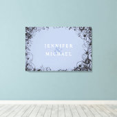 らせん状&スターズ結婚ユダヤ人のサイン・イン・ボード キャンバスプリント (インサイチュ (ウッドフロア))