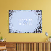 らせん状&スターズ結婚ユダヤ人のサイン・イン・ボード キャンバスプリント (インサイチュ (リビング))