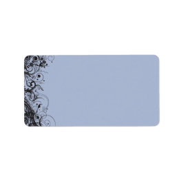 らせん状&スター結婚式招待状差出人住所 ラベル