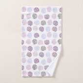 らせん状 バスタオルセット (ハンドタオル)