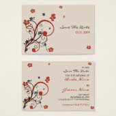 らせん状&フラワー結婚ズ救ザデイトMinicard (正面&裏面)
