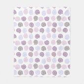 らせん状 フリースブランケット (正面)