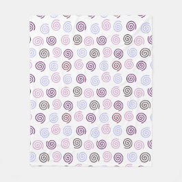 らせん状 フリースブランケット