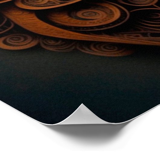 らせん状 ポスター (角)