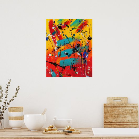 らせん状 ポスター (キッチン)