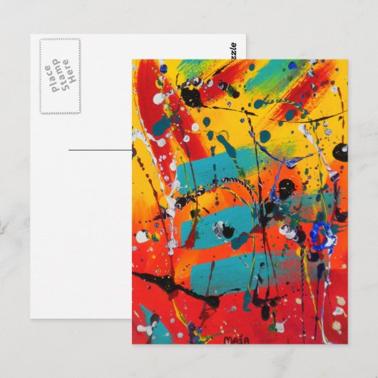 らせん状 ポストカード (正面/裏面)