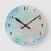 らせん状 ラウンド壁時計 (正面)