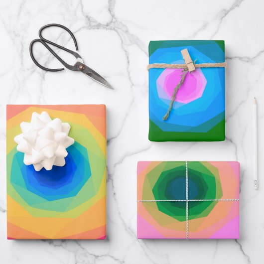 らせん状 ラッピングペーパーシート (正面)