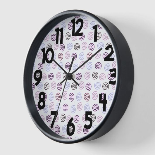 らせん状 壁時計 (傾斜)