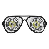 らせん眼鏡、おもしろい眼鏡 アビエーターサングラス (正面)