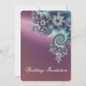 らせん結婚花 招待状 (正面)