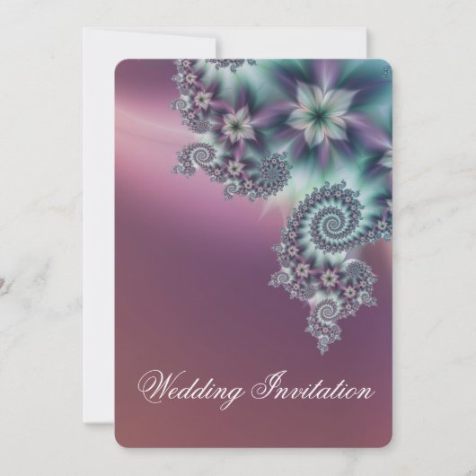 らせん結婚花 招待状 (正面)