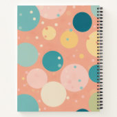 らせん考え状のノートバブル：アイディアの上昇 ノートブック (裏面)