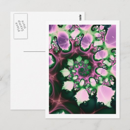 らせん花 ポストカード (正面/裏面)