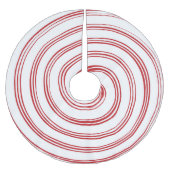 らせん赤と白状のツリースカート ブラッシュドポリエステルツリースカート (正面)