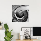 らせん階段01 ポスター (ホームオフィス)