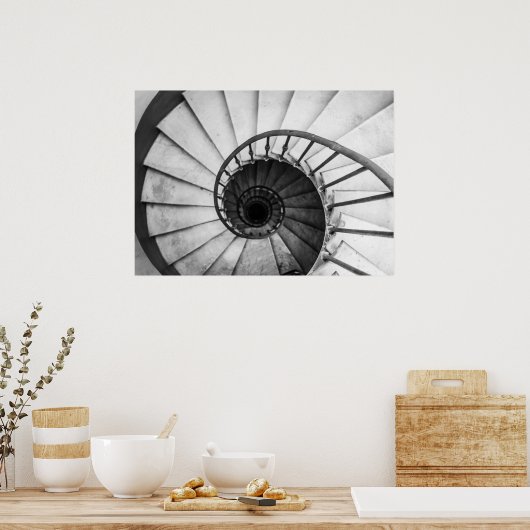 らせん階段 ポスター (キッチン)