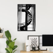 らせん階段 ポスター (ホームオフィス)