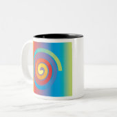 らせん ツートーンマグカップ (正面左)