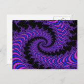 らせん – フラクタル ポストカード (正面/裏面)